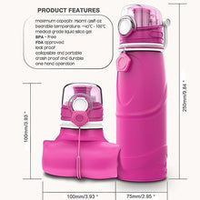 Load image into Gallery viewer, 750ml Outdoors Collapsible Water Bottle