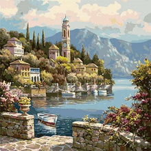 Load image into Gallery viewer, Village Landscape - Van-Go Paint-By-Number Kit