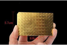 Load image into Gallery viewer, 24k Gold Foil Playing Cards - with Certificate-Nomad Shops