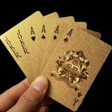 Load image into Gallery viewer, 24k Gold Foil Playing Cards - with Certificate-Nomad Shops