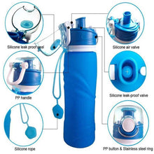 Charger l&#39;image dans la galerie, 750ml Outdoors Collapsible Water Bottle
