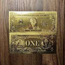 Załaduj obraz do przeglądarki galerii, 24k Gold Foil 7 Piece USA Money Set
