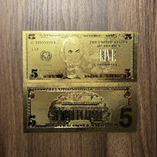 Ladda upp bild till gallerivisning, 24k Gold Foil 7 Piece USA Money Set
