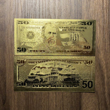 Lade das Bild in den Galerie-Viewer, 24k Gold Foil 7 Piece USA Money Set
