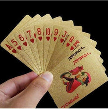 Φόρτωση εικόνας στο εργαλείο προβολής Συλλογής, 24k Gold Foil Playing Cards - with Certificate-Nomad Shops
