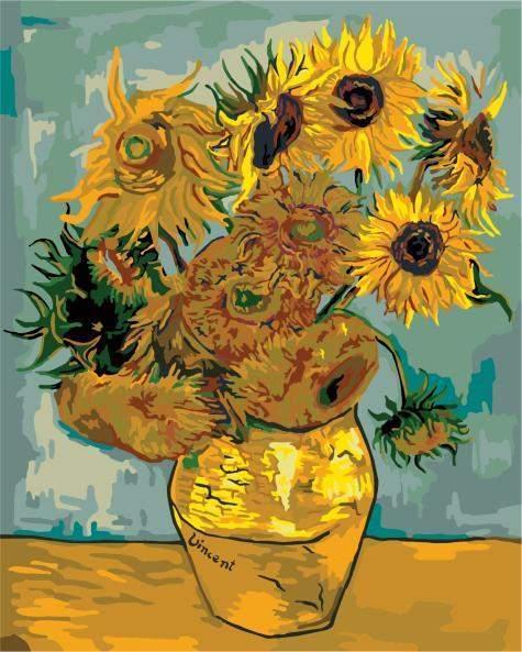 Sunflowers - Van-Go Paint-by-Number Kit-Nomad Shops